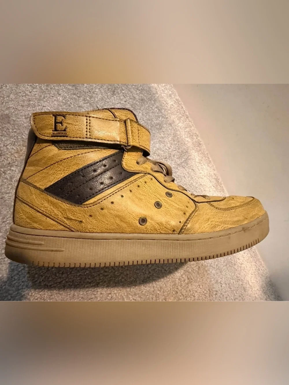 Men's High-Top Fashion Sneakers in Green Size 10